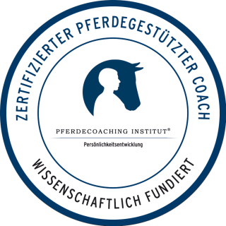 Siegel: Zertifizierter pferdegestützter Coach wissenschaftlich fundiert nach dem Pferdecoaching Institut